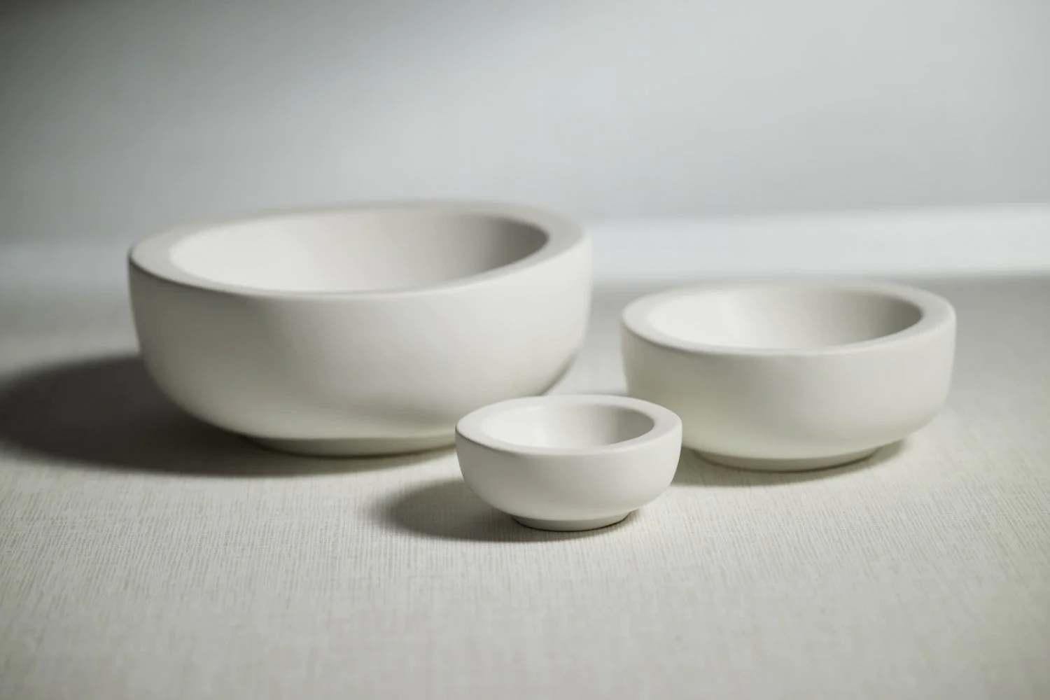 Modica Soft Organic Shape Ceramic Bowls - Set of 4